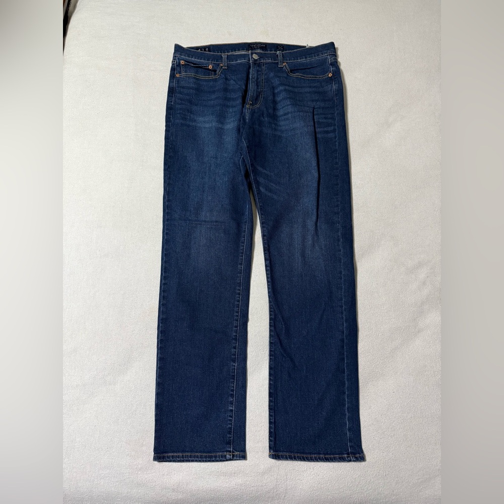 Lucky Brand Jeans Mens 36x32 Blue‎ 410 Athletic Slim Dark Wash Stretch Denim